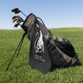 Fenrir Fenris ist ein freier Hund, der die Mytholo Golfhandtuch (Gras)