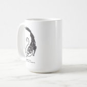 Fenrir Fenris ist ein freier Hund, der die Mytholo Kaffeetasse (Vorderseite Links)
