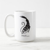 Fenrir Fenris ist ein freier Hund, der die Mytholo Kaffeetasse (Links)