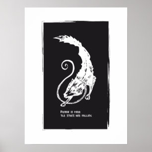 Fenrir Fenris ist freier Hund Wikinger nordische M Poster
