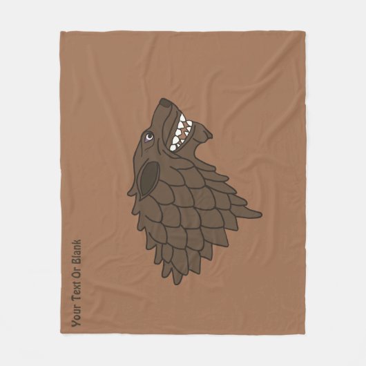 Fenrir/Fenriswolf Fleecedecke (Vorderseite)