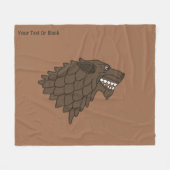 Fenrir/Fenriswolf Fleecedecke (Vorderseite (Horizontal))