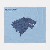Fenrir/Fenriswolf Fleecedecke (Vorderseite (Horizontal))