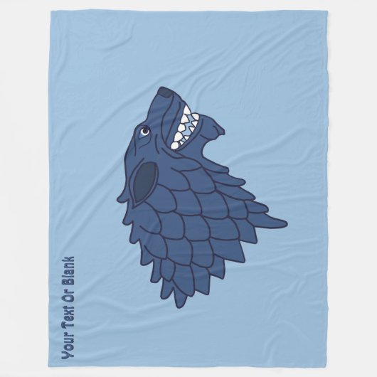 Fenrir/Fenriswolf Fleecedecke (Vorderseite)