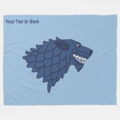 Fenrir/Fenriswolf Fleecedecke (Vorderseite (Horizontal))