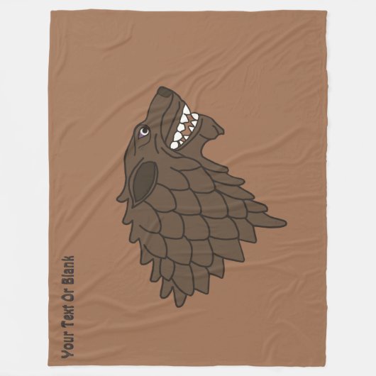 Fenrir/Fenriswolf Fleecedecke (Vorderseite)