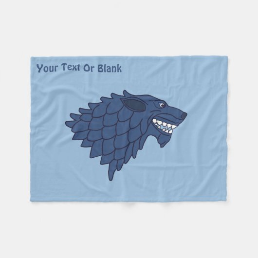 Fenrir/Fenriswolf Fleecedecke (Vorderseite (Horizontal))