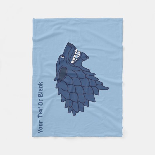 Fenrir/Fenriswolf Fleecedecke (Vorderseite)