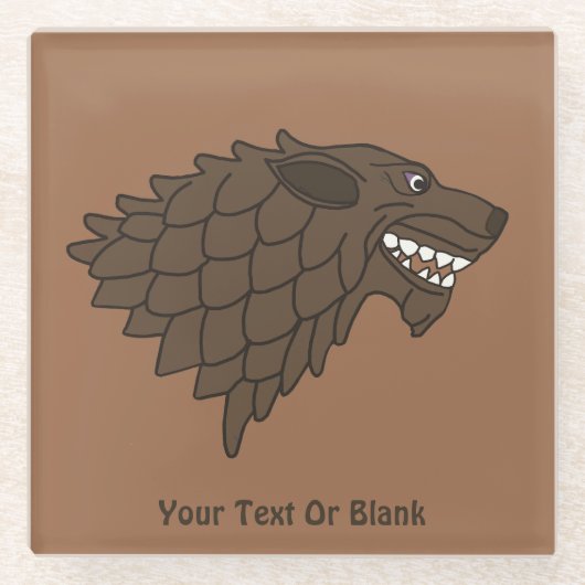 Fenrir/Fenriswolf Glasuntersetzer (Vorderseite)