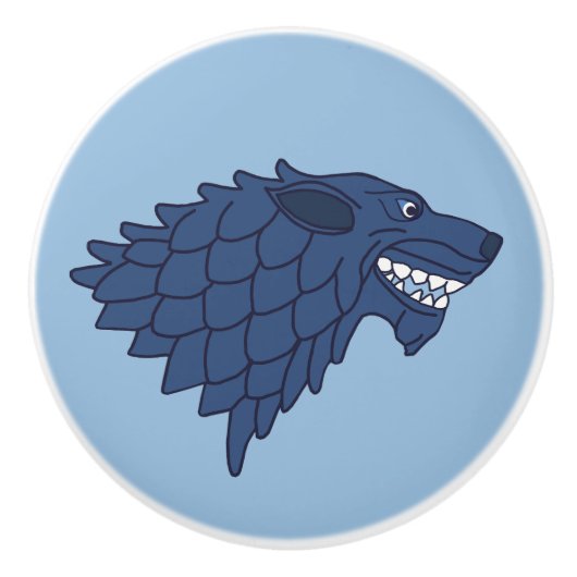 Fenrir/Fenriswolf Keramikknauf (Vorderseite)