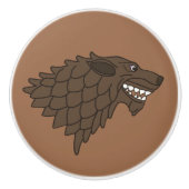 Fenrir/Fenriswolf Keramikknauf (Vorderseite)