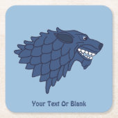 Fenrir/Fenriswolf Rechteckiger Pappuntersetzer (Vorderseite)