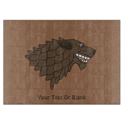 Fenrir/Fenriswolf Schneidebrett (Vorderseite)