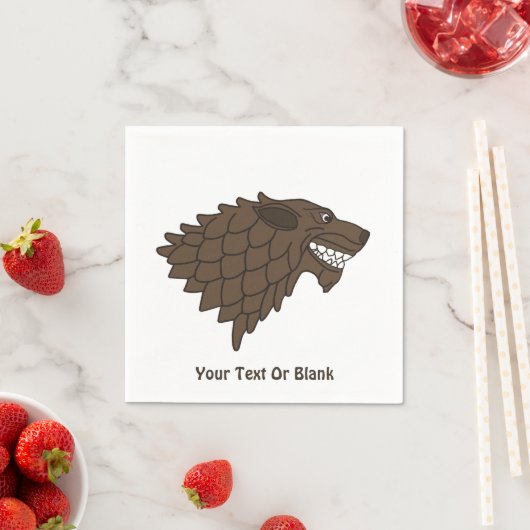 Fenrir/Fenriswolf Serviette (Beispiel)