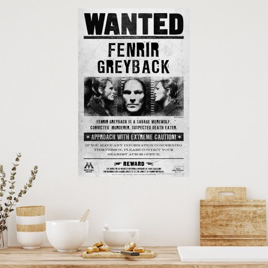 Fenrir Greyback Gewollt Poster (Küche)