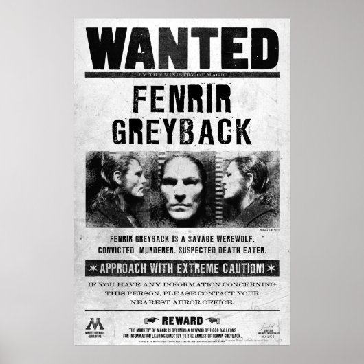 Fenrir Greyback Gewollt Poster (Vorne)
