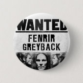 Fenrir Greyback Gewollt Poster Button (Vorderseite)