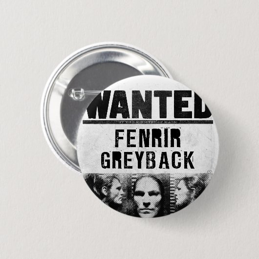 Fenrir Greyback Gewollt Poster Button (Vorne & Hinten)