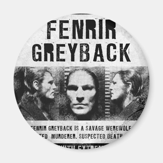 Fenrir Greyback Gewollt Poster Magnet (Vorne)