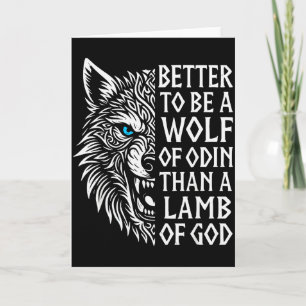 Fenrir Wikinger Wolf Nordisch Besser ein Wolf von Karte