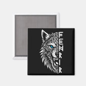 Fenrir Wikingerwolf von Odin Nordisch Wikinger Kel Magnet (Vorderseite/Rückseite)
