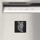 Fenrir Wikingerwolf von Odin Nordisch Wikinger Kel Magnet (In Situ (Geschirrspüler))