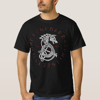 Fenrir Wolf von Odin Keltische Norse Runen gestres T-Shirt