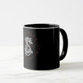 Fenrir Wolf von Odin Keltische Norse Runen gestres Tasse (VorderseiteRechts)