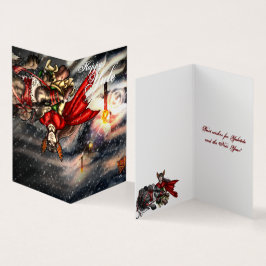 Fensalir's Door: Yuletide Kindness Grußkarten