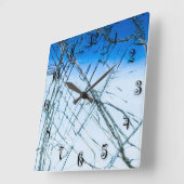 Fenster abgebrochen quadratische wanduhr (Winkel)