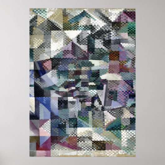 Fenster "Abstrakte Malerei" mit Verzögerung 3 Poster (Vorne)