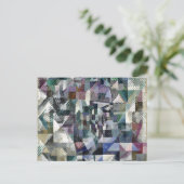 Fenster "Abstrakte Malerei" mit Verzögerung 3 Postkarte (Stehend Vorderseite)