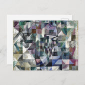 Fenster "Abstrakte Malerei" mit Verzögerung 3 Postkarte (Vorne/Hinten)