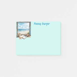Fenster am Strand Post-it-Notiz personalisieren Li Post-it Klebezettel