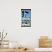 Fenster Ansicht Fahrradbahn Poster (Küche)