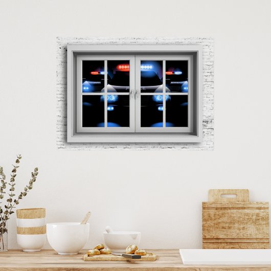 Fenster-Ansicht-Poster Poster (Küche)