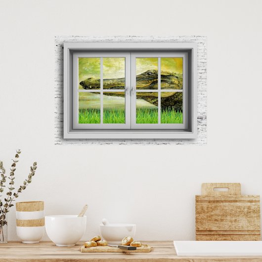 Fenster-Ansicht-Poster Poster (Küche)