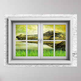 Fenster-Ansicht-Poster Poster