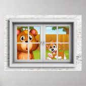 Fenster-Ansicht-Poster Poster (Vorne)