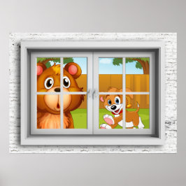 Fenster-Ansicht-Poster Poster