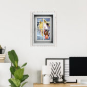 Fenster-Ansicht-Poster Poster (Heimbüro)