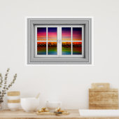 Fenster-Ansicht-Poster Poster (Küche)