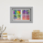 Fenster-Ansicht-Poster Poster (Küche)