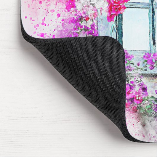 Fenster Aquarellfarbe Mousepad (Ecke)