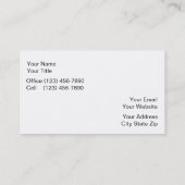 Fenster arbeitet Visitenkarten um Visitenkarte (Rückseite)