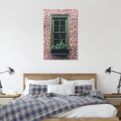 Fenster auf Brick Leinwanddruck (Insitu (Schlafzimmer))