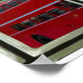 Fenster auf den Londoner Sehenswürdigkeiten Poster (Ecke)