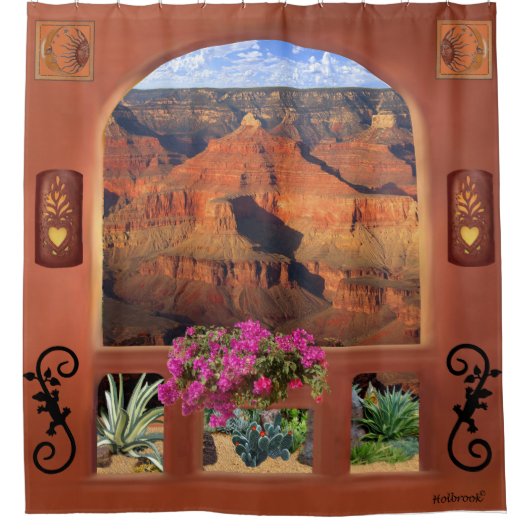 FENSTER AUF DER GRAND CANYON DUSCHVORHANG (Vorderseite)