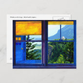 Fenster auf der Schlucht - Postkarte (Vorne/Hinten)