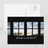 Fenster auf der Welt Nr. 2 | Postkarte (Vorne/Hinten)